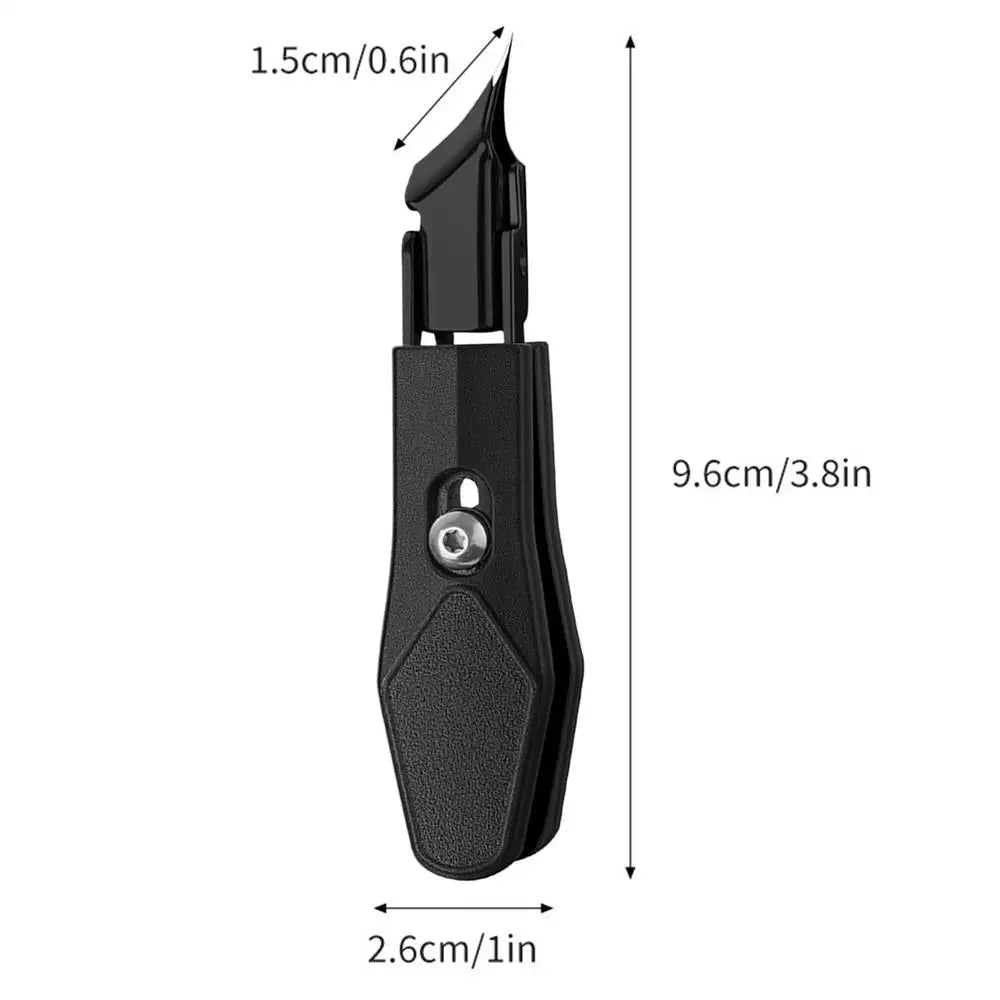 Curved Nail Clippers Diagonal Nail Clipper Precision Cutter Remover Trimmer Grooming Tool for Seniors Professional Travel Home Oasis Select Black
