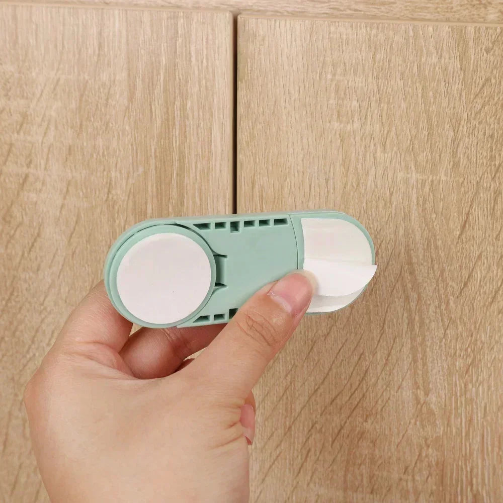 5pcs Children's Drawer Safety Latch Cabinet Door Protection Baby Anti Pinch Hand Invisible Lock Opposite Door Wardrobe Lock Oasis Select