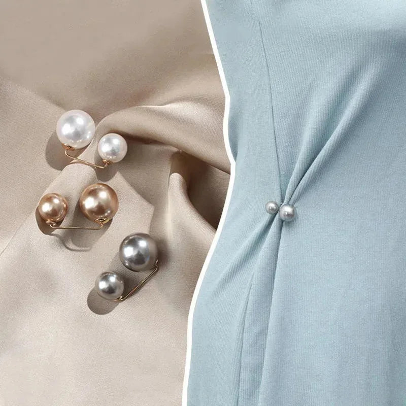 3/12PCS Pearl Non-Slip Safety Pins Dress Brooch Decoration Dress Waist Fastening Pins Collar Adjustment Scarf Fashion Versatile Oasis Select