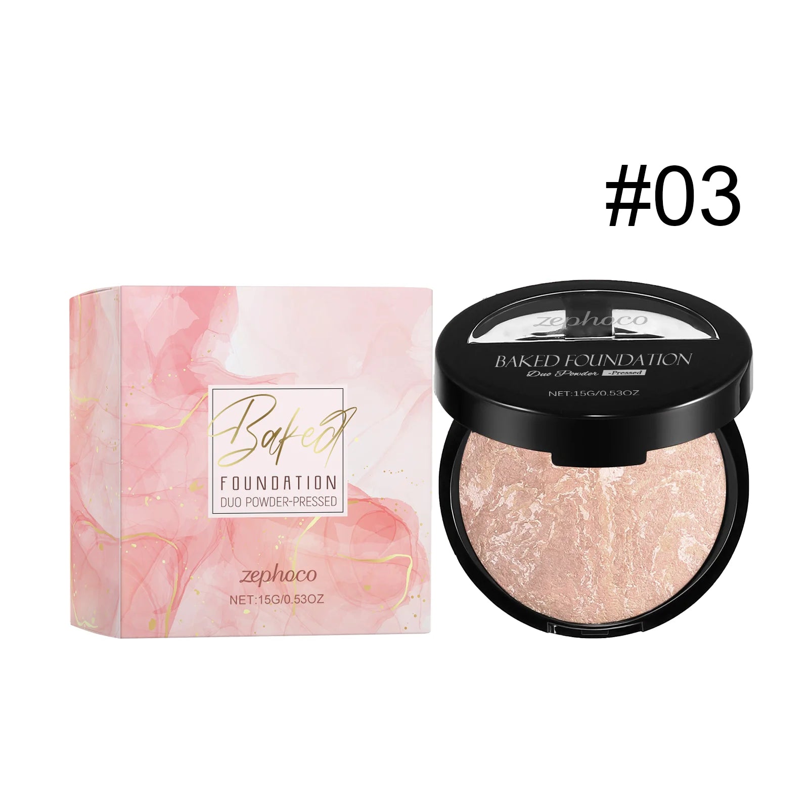 Zephoco Matte Baked Powder Foundation – Oil Control & Colour Correct Baked Powder Foundation Oasis Select C