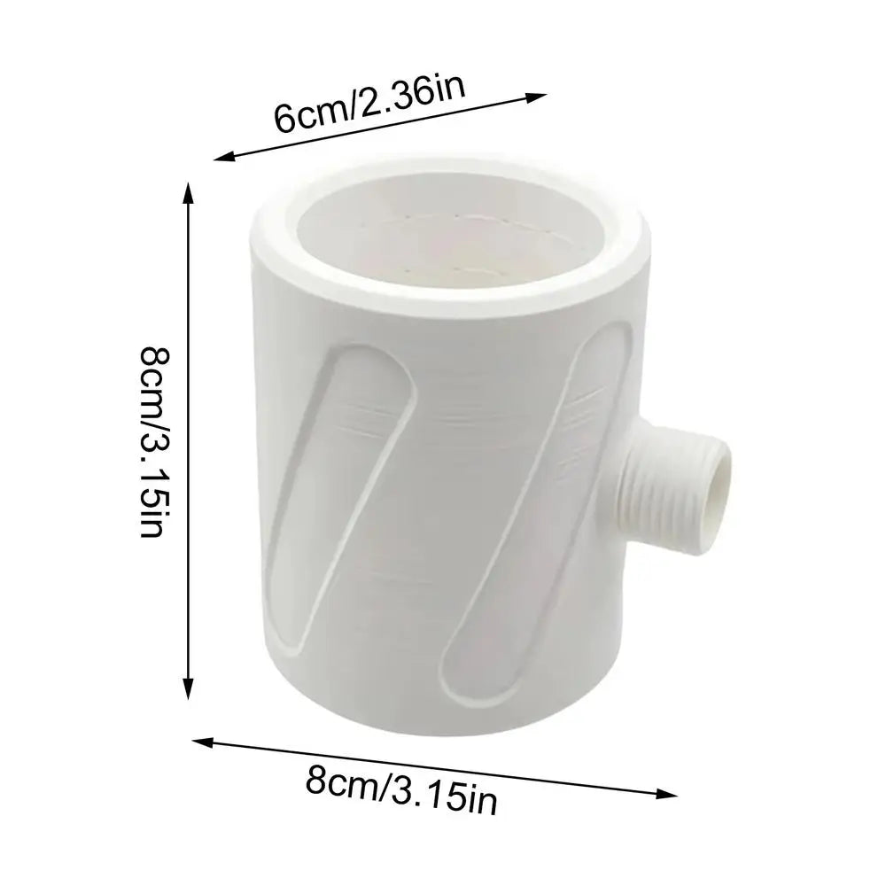 Men's Hygiene Shower Nozzle Full Cleaning Massage Sprayer Multifunctional 2-in-1 Dog Cat Foot Wash Tool Powerful Shower Head Oasis Select White