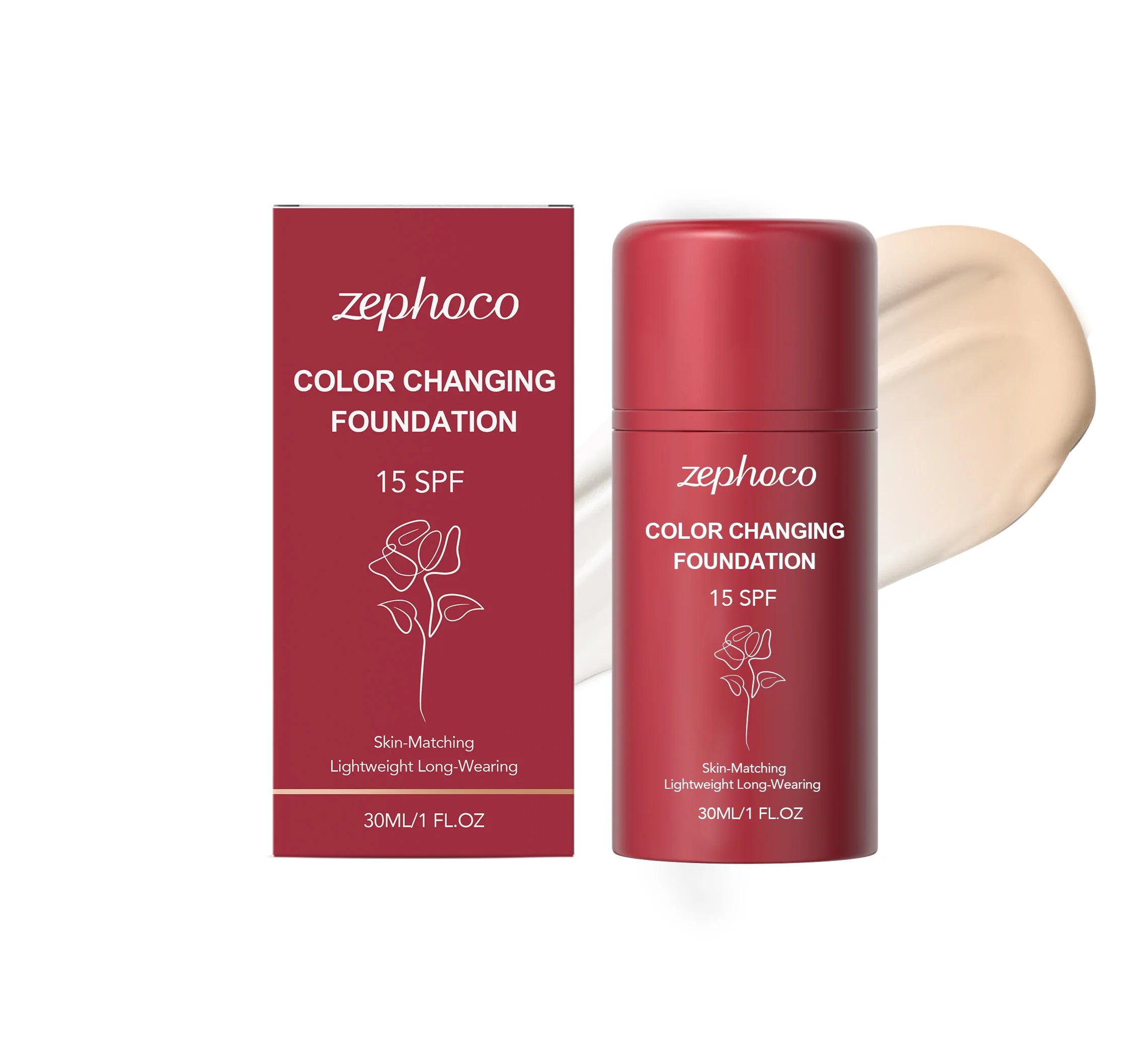 Zephoco Temperature-Changing Foundation – Hydrating & Sheer
