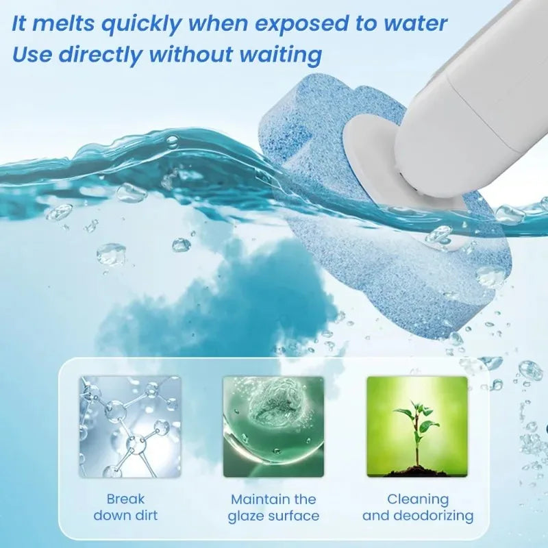 Disposable Toilet Brush Wall Mounted Toilet Brush with Extended Handle Cleaning Set Replacement Head Wc Accessories Oasis Select