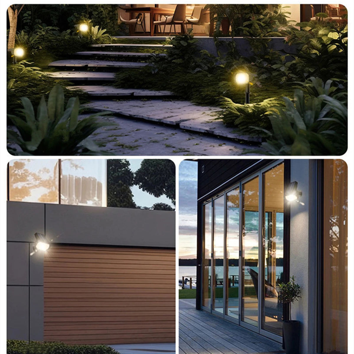 1-5Pcs Solar Outdoor Spot Lights Waterproof can work under -20℃~60℃,59LEDs Adjust Brightness Xmas Tree Yard Path Lawn Decor Lamp Oasis Select