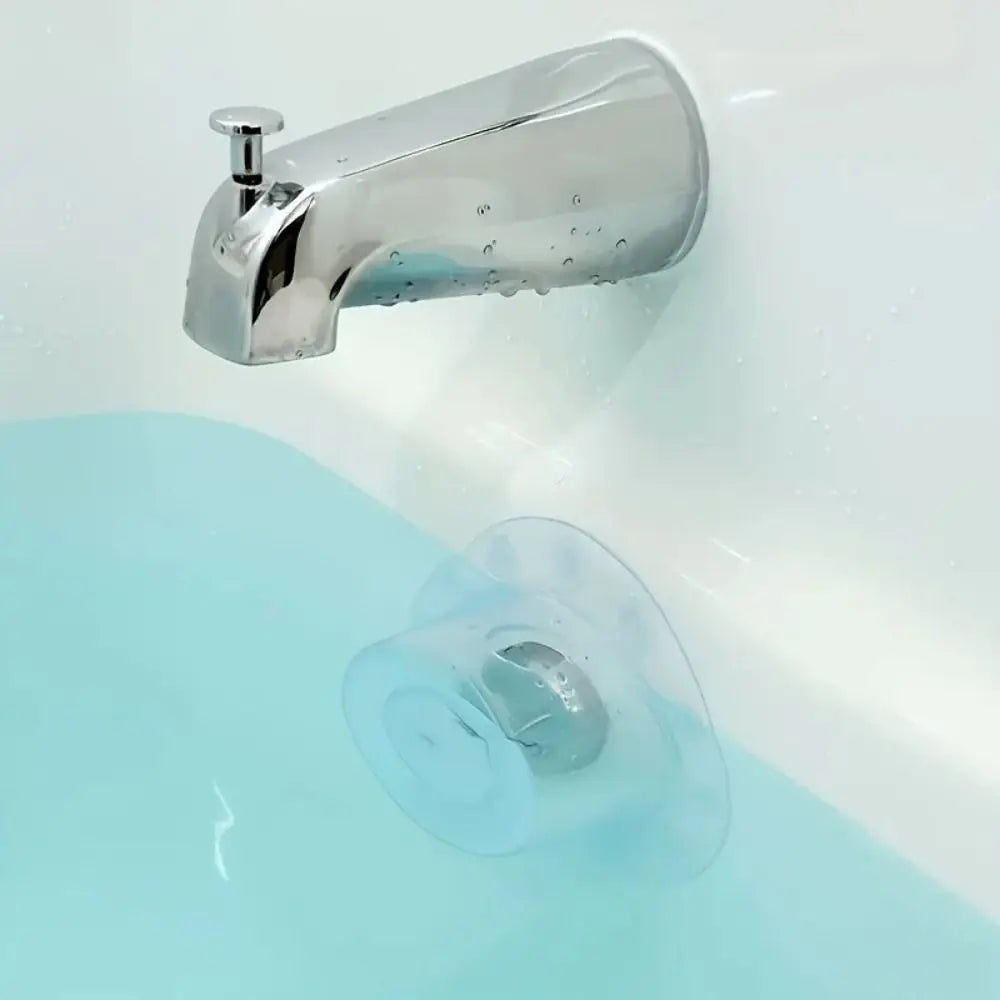 New Transparent PVC Bath Overflow Drain Cover Anti-overflow Water Stop Plug Add Extra Inches Water Drainage Cap Tub Warmer Oasis Select