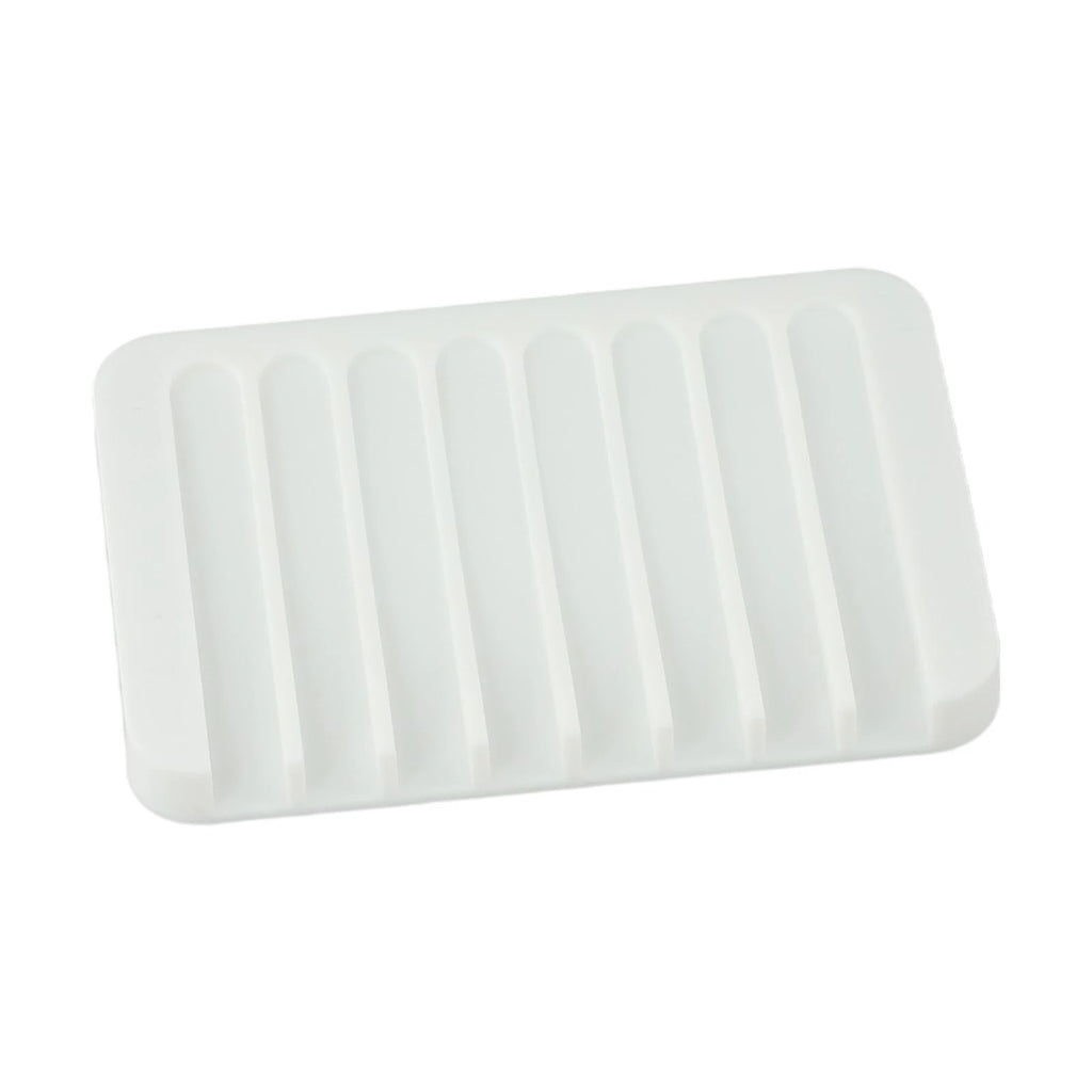 1/2pcs Silicone Self Draining Soap Dishes Kitchen Sink Soap Dish Sponge Tray Soap Holder Countertop Soap Dispenser Oasis Select