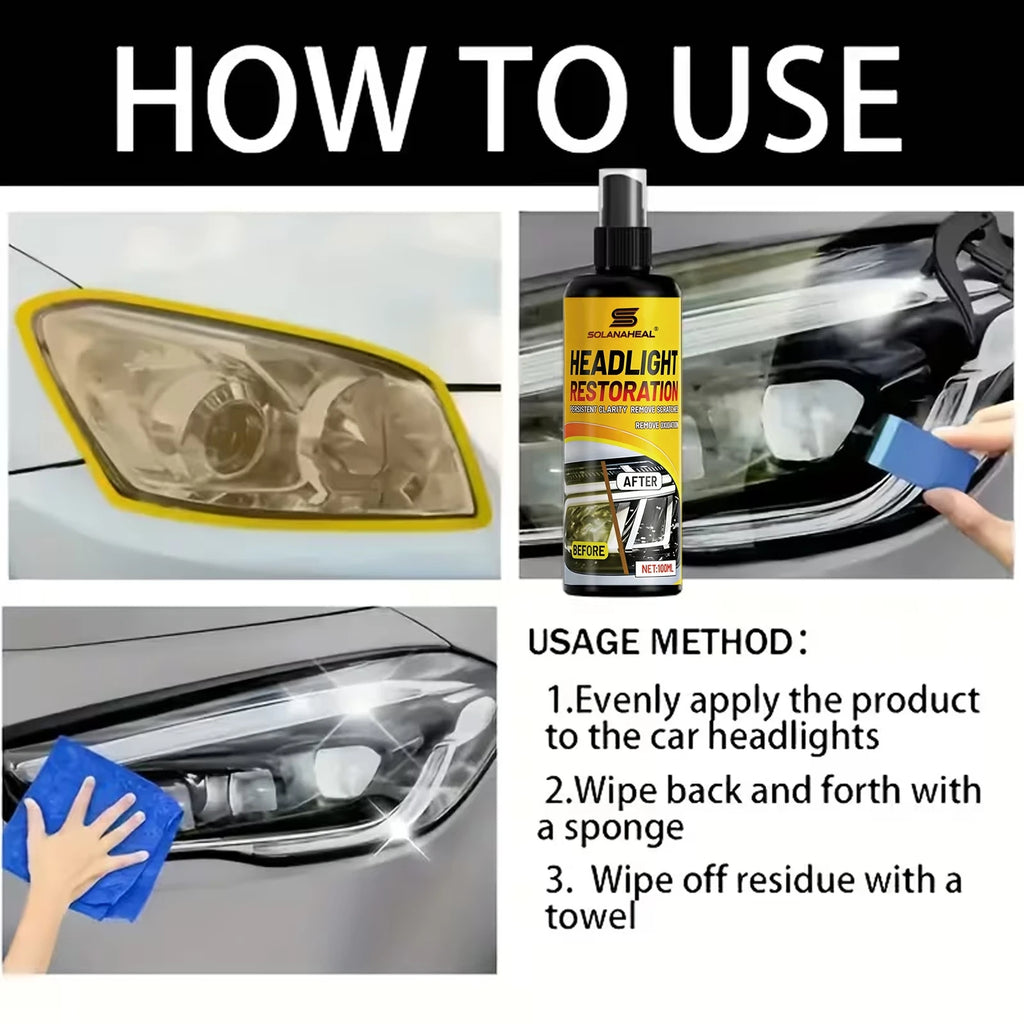Headlight Restoration Polish Kit – Removes Yellowing & Oxidation Headlight Restoration Kit Oasis Select