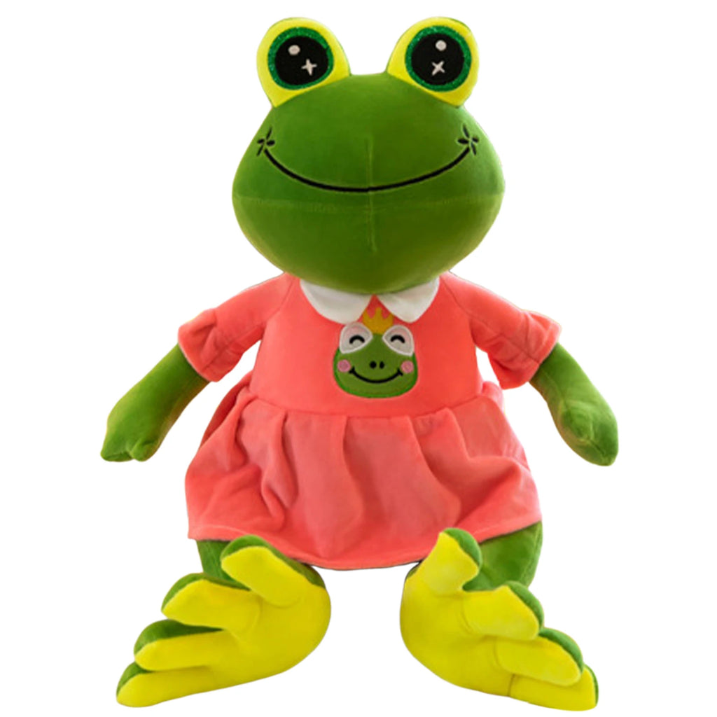 Green Frog Plush Toy – Soft Couple Stuffed Animal Gift 35cm