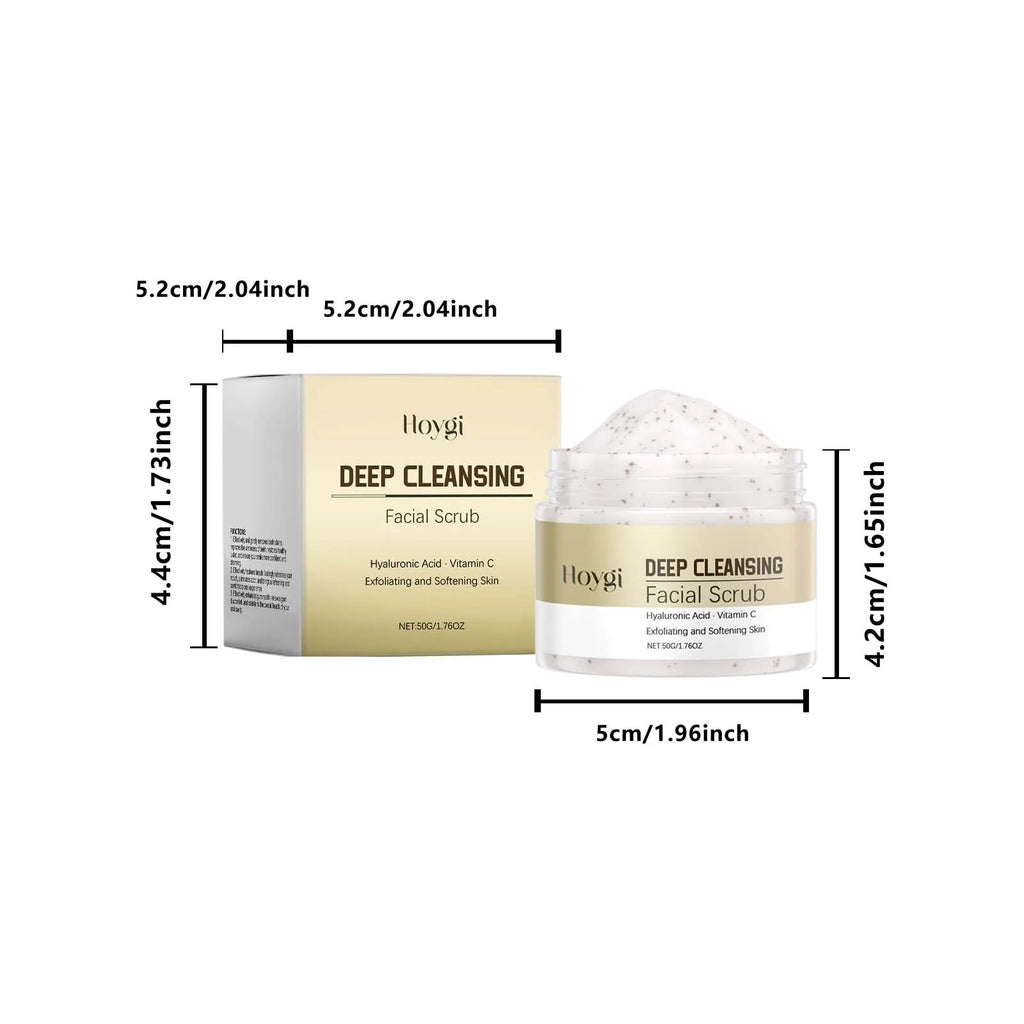 Deep Cleansing Facial Scrub Exfoliating Facial Cleansing & Pore Refining Removal Dead Skin Oil Control Smooth Hydrated Skin Oasis Select