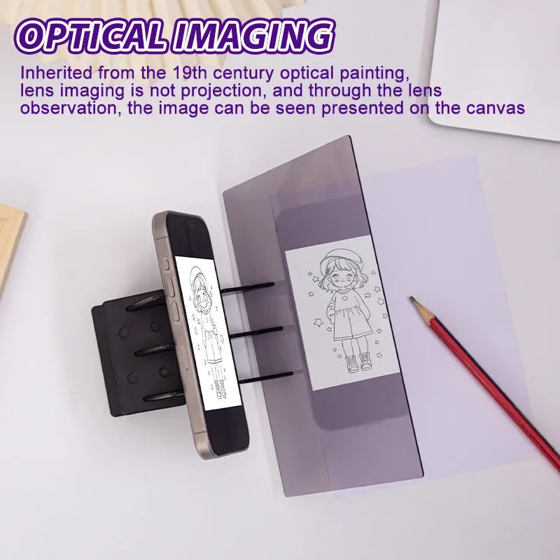 Optical Clear Drawing Board Portable Optical Tracing Board Image Draw Board Tracing Drawing Projector Optical Painting Board Oasis Select