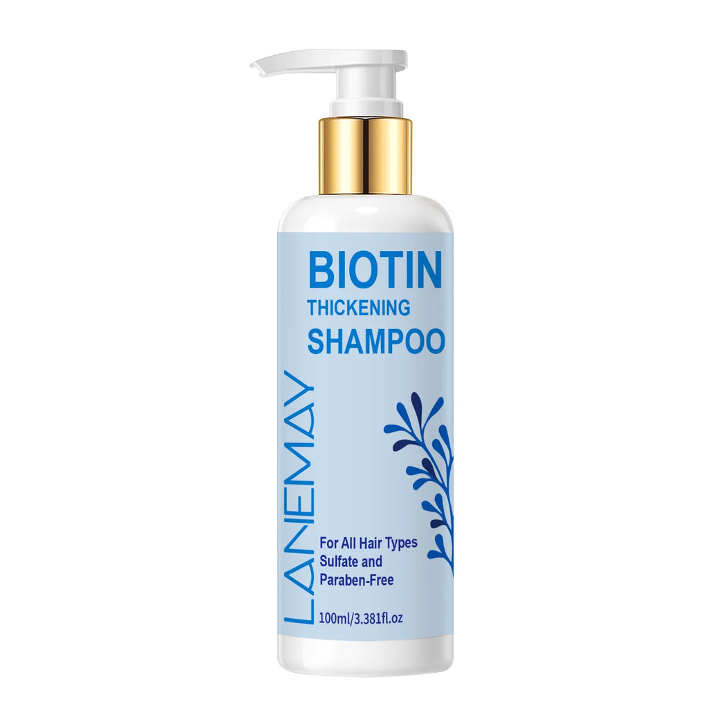 Biotin Shampoo 100ml – Volumizing, Deep Cleanse, Preservative-Free