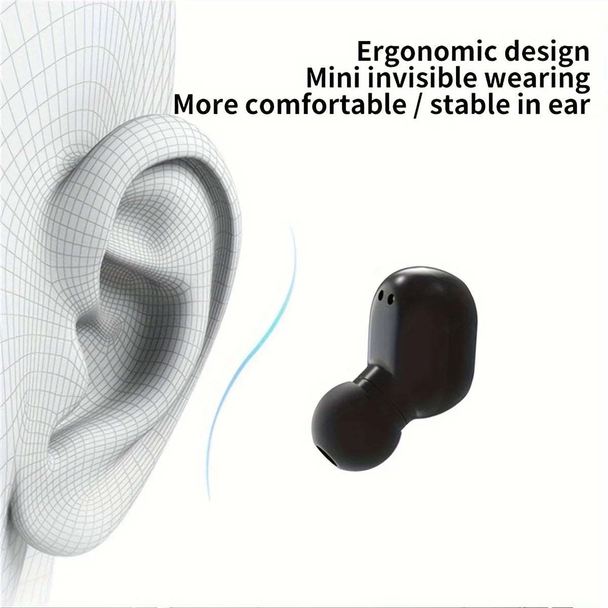 E7S TWS Wireless Headphones Bluetooth earphone Control Sport Headset Waterproof Microphone Music Earphone Work On All Smartphone Oasis Select