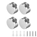 4Pcs Mirror Clip Kitchen Cabinet Hardware Glass Clips Space-saving Brackets Zinc Alloy Holder Holders for Wall Oasis Select With screw