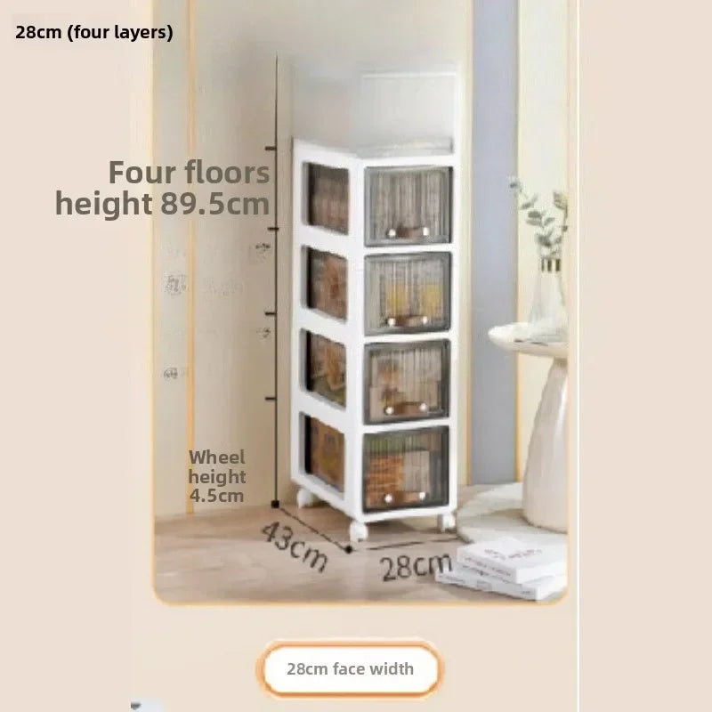Multi-functional trolley household rack multi-layer removable desk drawer storage cabinet Oasis Select 28cmC