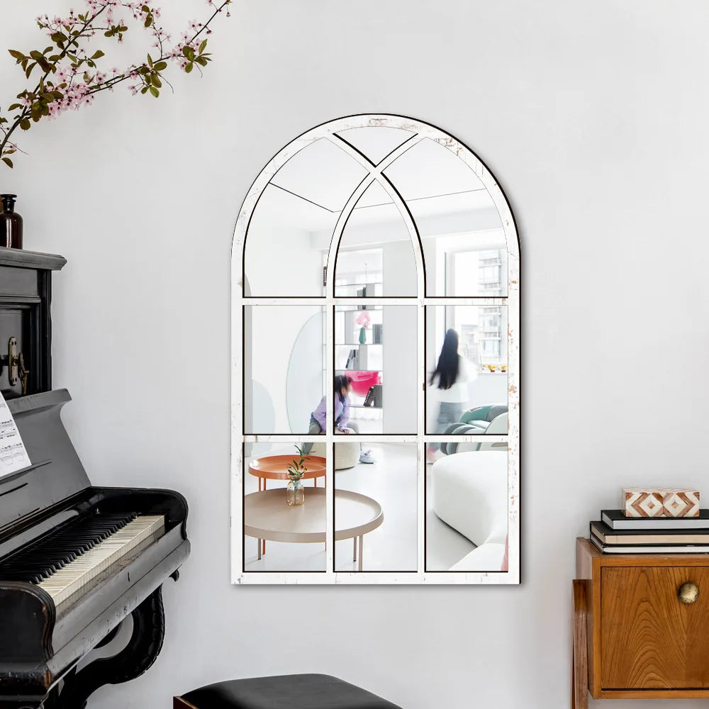 Wood Acrylic Mirror Paste False Window Living Room Bedroom Study