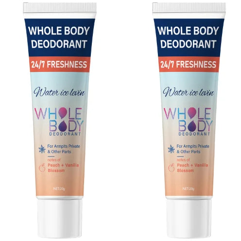 Whole Body Deodorant Cream – Hyaluronic Acid & Peach Vanilla Body Deodorant Cream Oasis Select Beige 20g