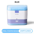 200-Pack Double-Ended Cotton Swabs – Makeup & Personal Care Cotton Swabs Oasis Select BLUE China Mainland