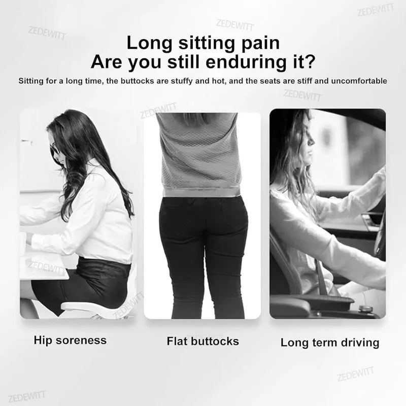 Car Seat Waist Pillow Comfortable Memory Foam Lumbar Support Cushion Office Chair Cushion Car Interior Accessories Soft Pillows Oasis Select