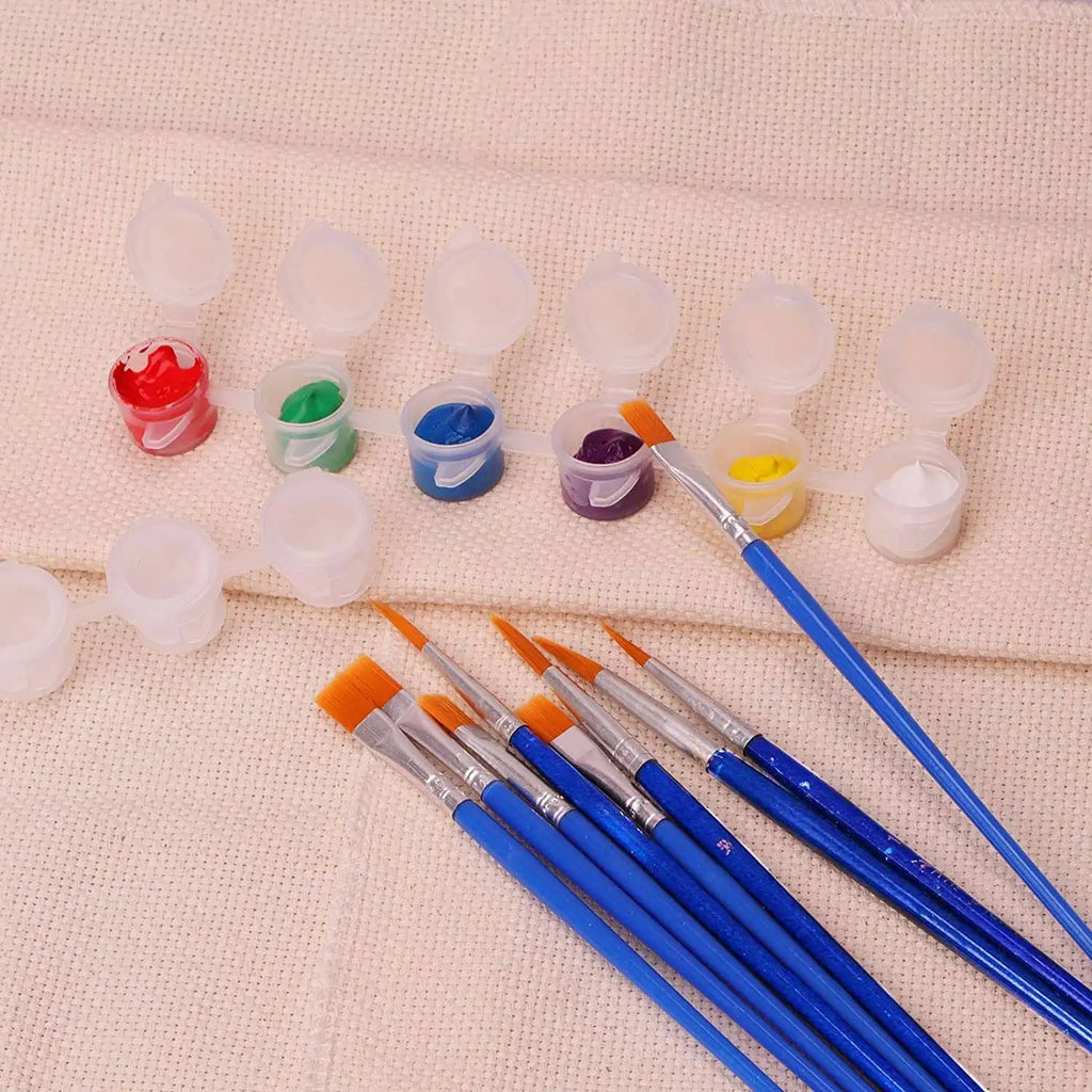 20 Strips 120 Pots Empty Paint Strips and 20 Pieces Paint Brushes,Paint Cup Clear Plastic Storage Containers,3Ml/0.17Oz Oasis Select