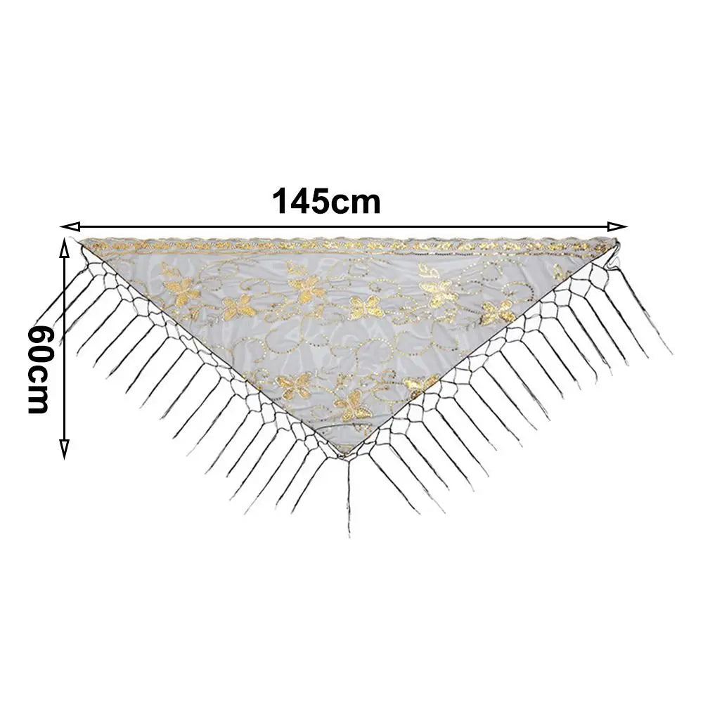 Casual Lace Flower Lace Scarf Shawl Thin Cute Sweet Headscarf Shawl Vintage Bandanas for Women Photography Oasis Select
