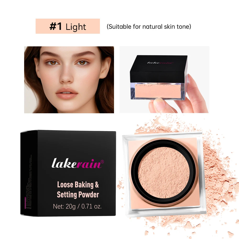 Lakerain Loose Setting Powder – Matte Oil Control, All Skin