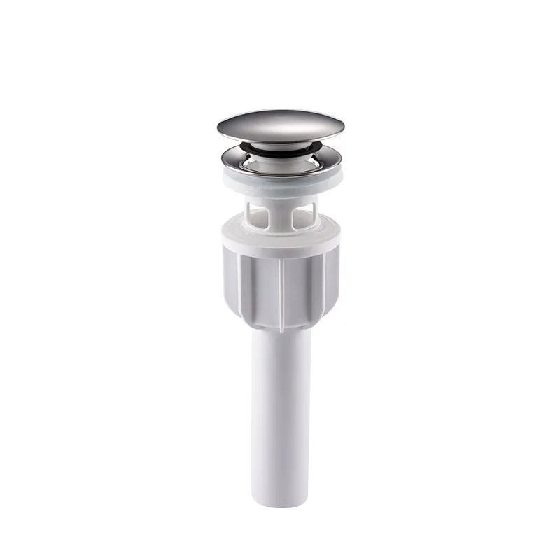 Pop Up Drain Stopper with Overflow, Lavatory Basin Drain without Overflow Black, Chrome or Oil Rubbed Bronze or Antique Oasis Select