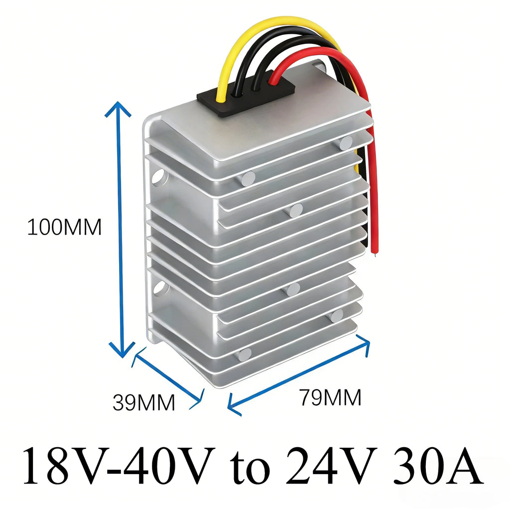 9-40V 12V 24V 36V to 24V 2A-30A Step-up/down DC Power Converter Car Voltage Stabilizer Boost Buck Module Solar Regulator Oasis Select 18V-40V to 24V 30A