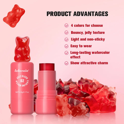 3 IN 1 Blusher Stick Long Lasting Waterproof Non-Sticky Matte Blush Eyeshadow Lip Universal Jelly Tint Stick Matte Contour Makeu Oasis Select