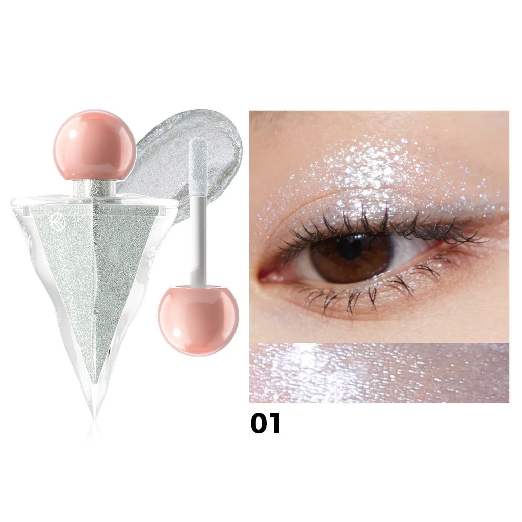 6-Color Shimmer Liquid Eyeshadow | Pearl Glitter Sparkle