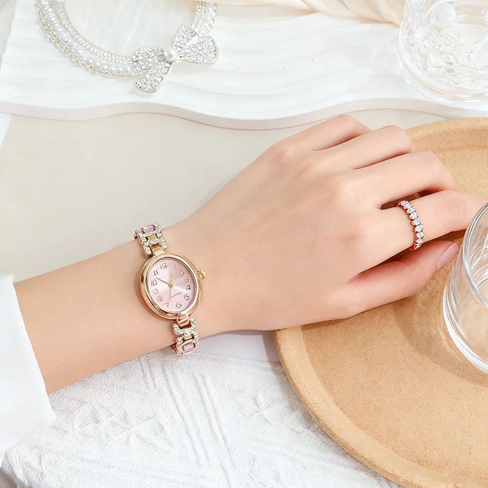 Women's Crystal Rhinestone Bracelet Watch | Elegant Quartz