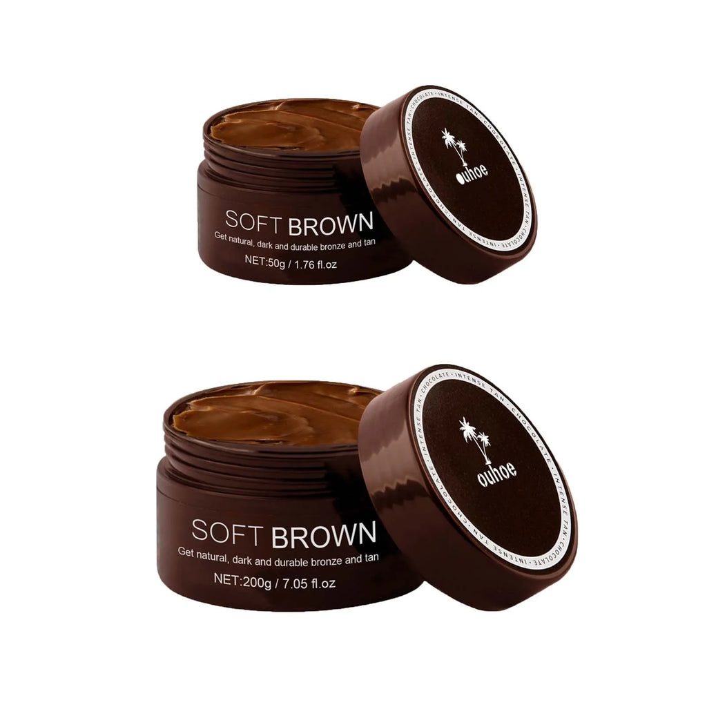 Soft Brown Self-Tanning Cream Intensive Tanning Outdoor Summer Beach Brown Bronzer Long Lasting Sunless Fake Tan Body Lotion Oasis Select