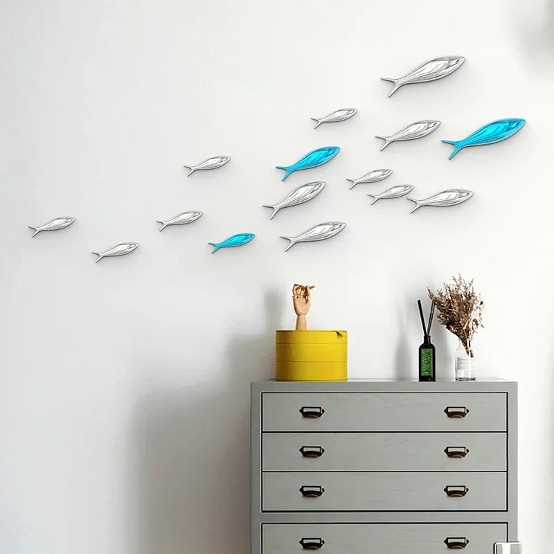 Living Room Wall Decoration TV Sofa Background Wall Pendant Decoration Relief Wall Decoration Fish Room Decor Oasis Select