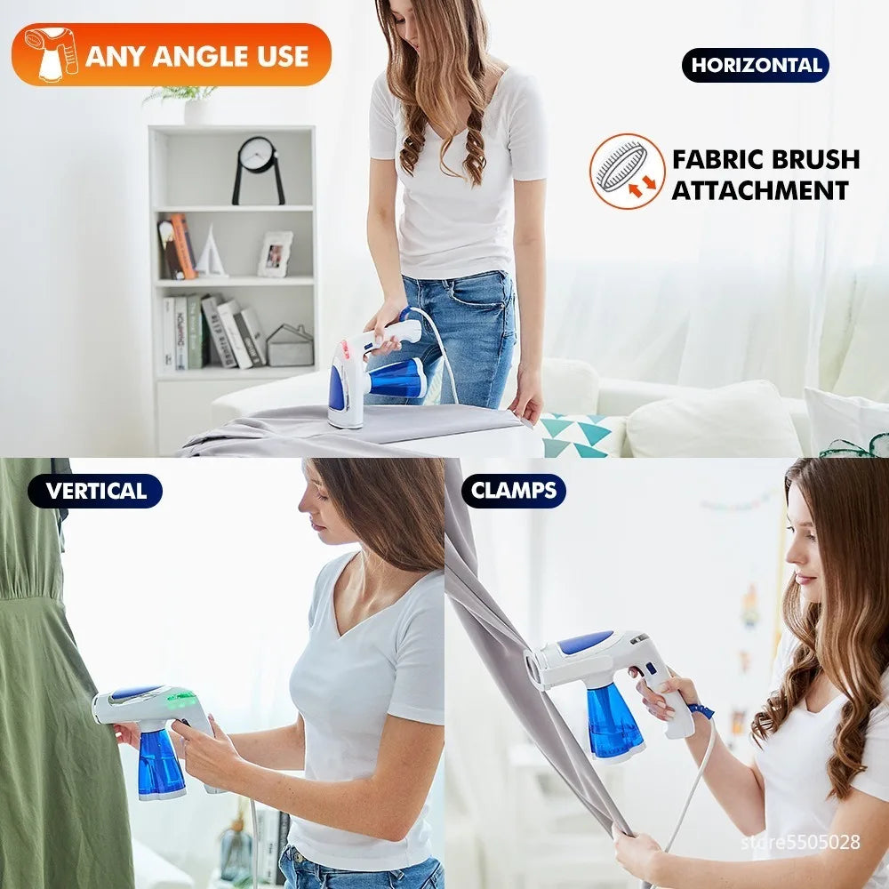 URGGU 1600W Foldable Handheld Garment Steamer | 3-Speed Travel