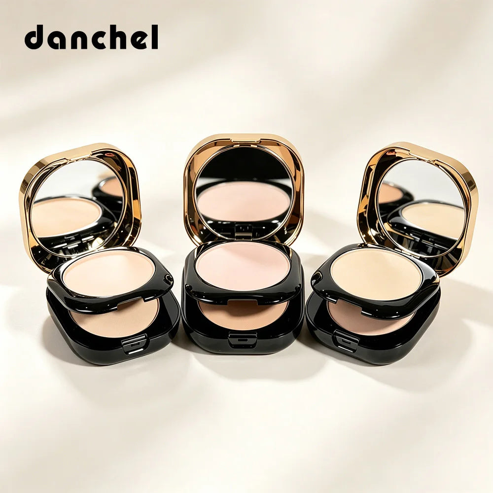 Double Layer Powder Oil Control Long Lasting Sumdge-Proof Concealer Setting Powder Makeup Matte Finish Lightweight Pressed Powde Oasis Select