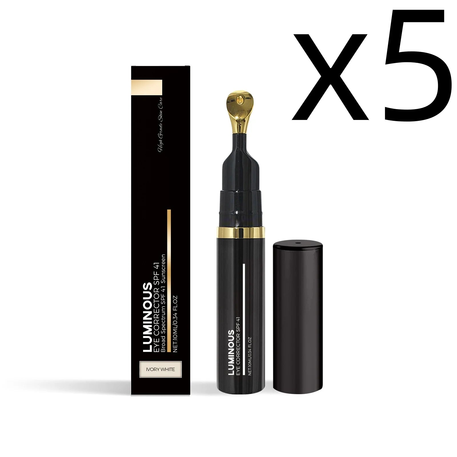 Tremella Black Eye Concealer Natural Coloring Cover Fine Line Smooth Skin Deep Hydrating Quick Conceal Dark Circle Eye Concealer Oasis Select 10ml Boxed X 5PCS