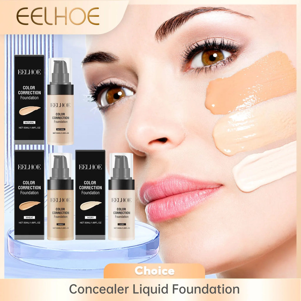 EELHOE Full Coverage Liquid Foundation Concealer – Oil Control Liquid Foundation Oasis Select