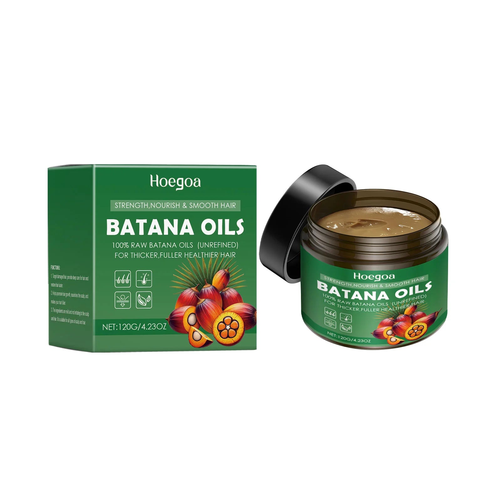 HOEGOA Batana Oil Hair Mask – Growth & Anti-Breakage Treatment Batana Oil Hair Mask Oasis Select 120g boxed 1