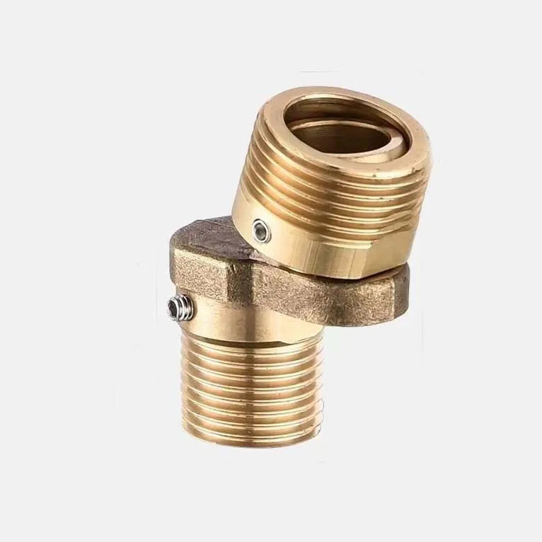 Copper Angled Curved Foot Lengthened Thickened Eccentric Screw Corner Wall Mounted Angle Adjustment Shower Faucet Adapter Oasis Select