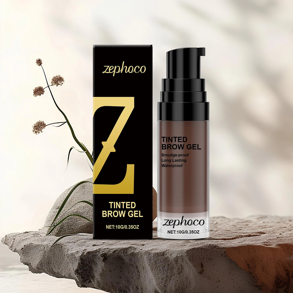 3 Colors Tinted Brow Gel Waterproof Anti Smearing Quick Drying Natural Long Lasting Stereoscopic Eyebrow Shape Eye Makeup Oasis Select Dark Brown