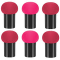 Mushroom Head Makeup Sponge Dry Wet Dual-use Cosmetic Powder Puff with Handle Case Professional Foundation Creams Beauty Tools Oasis Select 6pcs MIX
