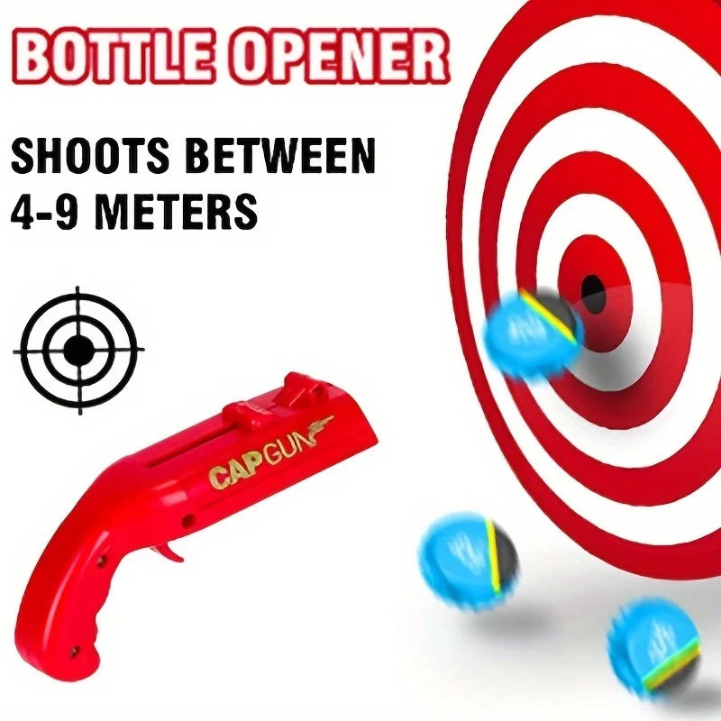 1pc Funny Cap Gun Bottle Opener, Perfect for Home Bars, Parties & Wedding Gifts, Cap Gun For Men, Beer Bottle Opener Oasis Select