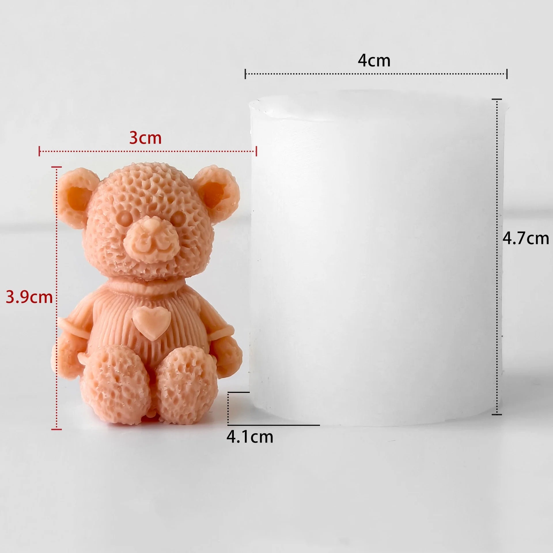 DIY Mini Bears Silicone Mold Aroma Candle Resin Ornament Mould Handmade Candy Chocolate Making Baking Molds Oasis Select Style 4