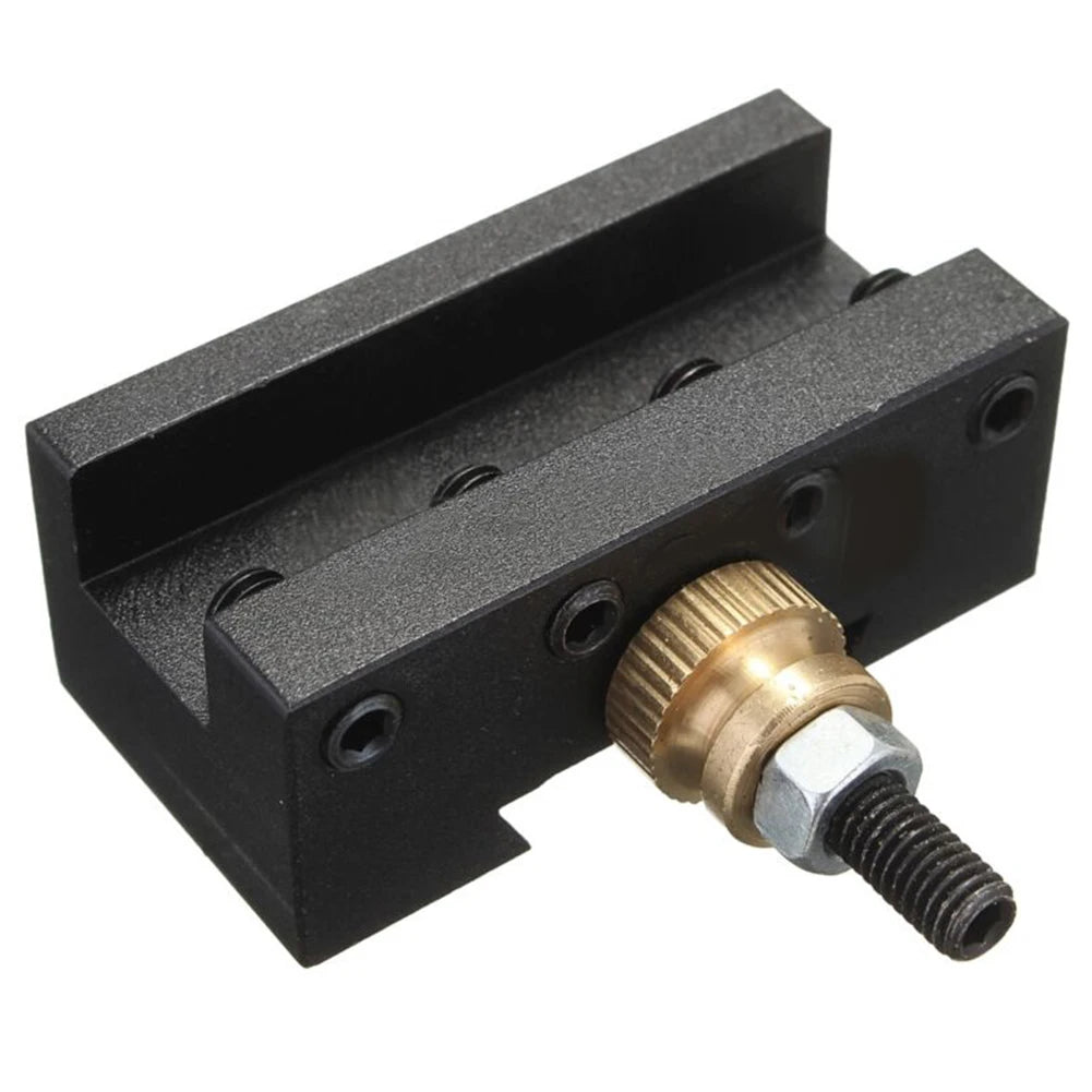 Mini Lathe 1/4"-1/2" Turning Tool Holder Kit For CCMT TCMT Milling Inserts Quick Change Post Facing Milling Tool Stand Oasis Select