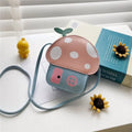 1-8PCS Cartoon Kids Bag Crossbody Sling Bag for Girls Mushroom Design Shoulder Purse Childrens Wallet Casual Korean Style Tote Oasis Select Pink 1PC