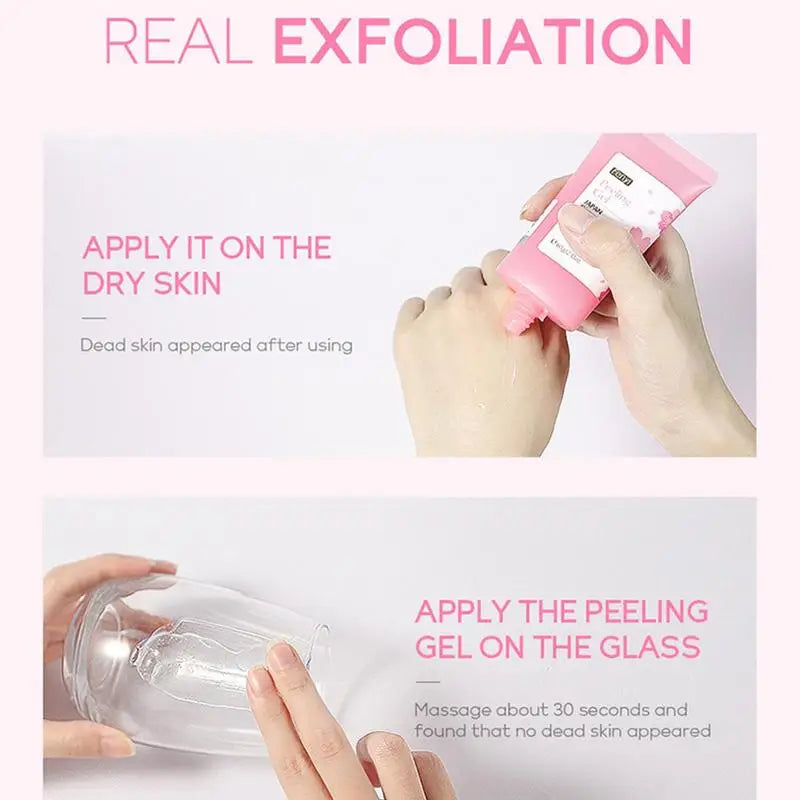 Face Peeling Gel Cherry Blossom Deep Cleansing Gel Facial Scrub Dead Skin Remover Skin Brightening Gel Facial Peel Face Oasis Select