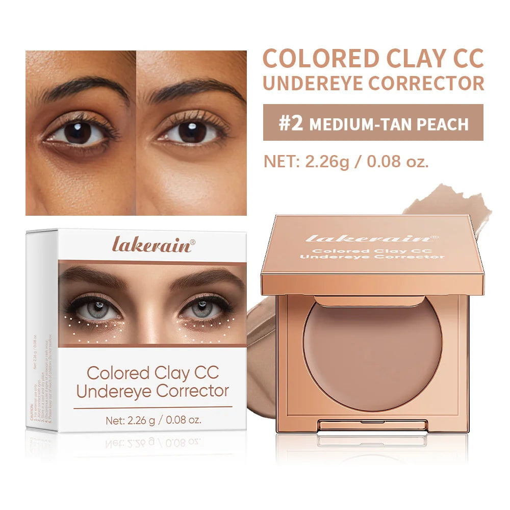 ibcccndc CC Undereye Color Corrector – Waterproof Concealer Undereye Concealer Oasis Select 2Medium-Tan Peach