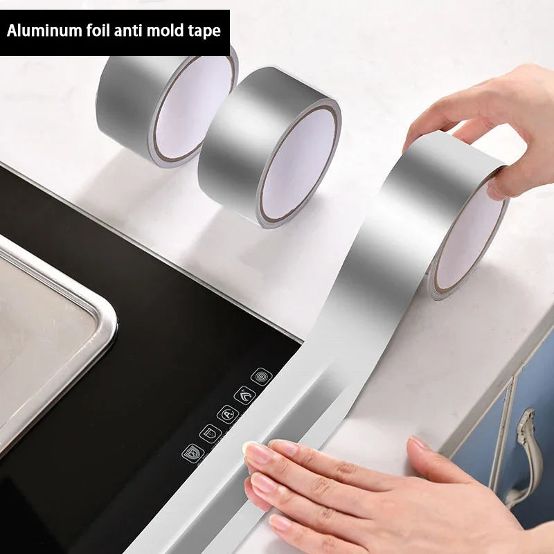 1-10Rolls Heavy Duty Aluminum Foil Tape for Duct Sealing and Hot Water Pipe Repair Heat Resistant Waterproof Adhesive Oasis Select