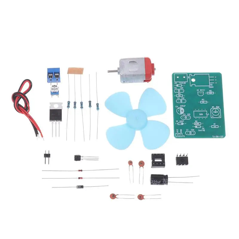 NE555 DIY Electric Fan Kit – DC 4.5V PWM Speed Controller