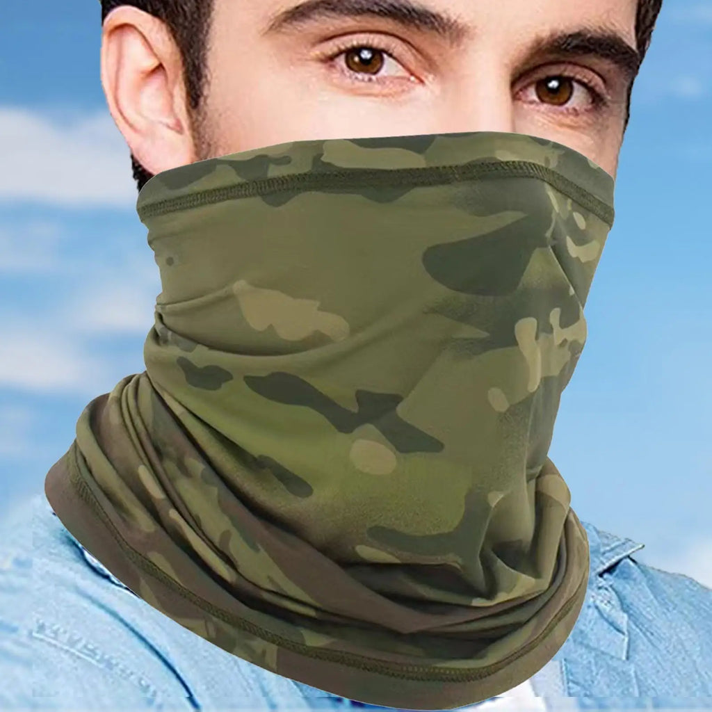 Camouflage Neck Gaiter Face Mask | Cycling Hiking Fishing