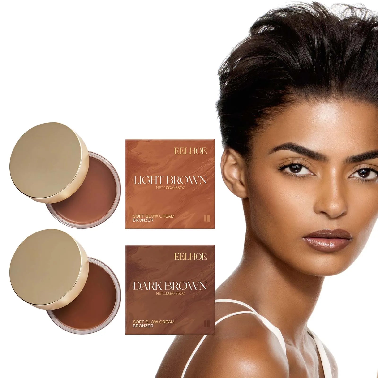 Brown Tanning Cream Sunless Self Tanning Body Bronzer Summer Beach Outdoor Natural Tanning Moisturizing Treatment Black Cream Oasis Select Dark brown
